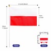 10pcs Small Poland Flags on Sticks & 2pcs Tattoos, Polska