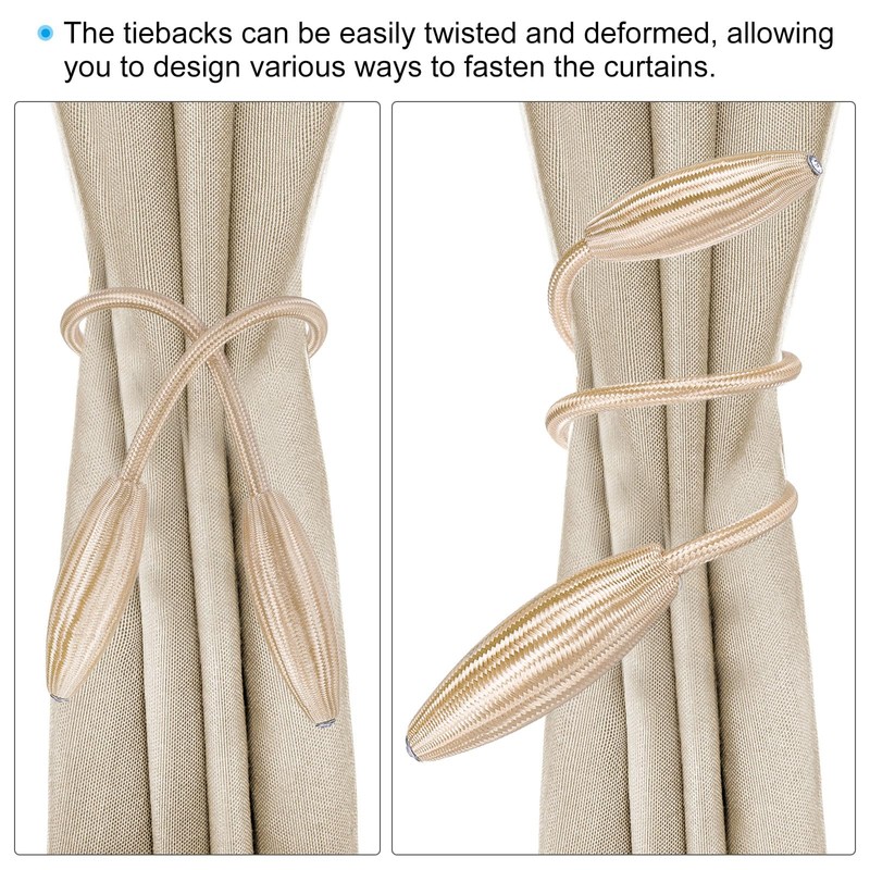 PATIKIL Curtain Tiebacks Clips, 2 Pack Creative Decorative Window Drape