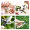 Garden Secateurs Pruning Scissors Bypass Pruners Hedge Shears with Safety
