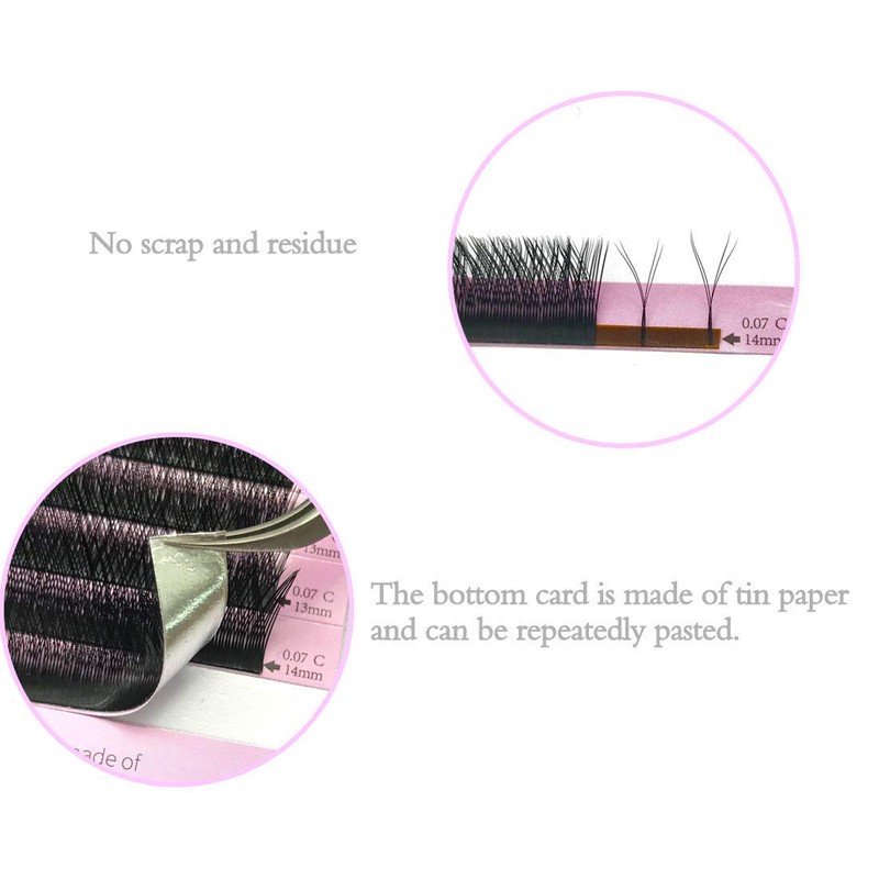 Y Eyelash Extensions C D Curl .07 mm 8-14 mm