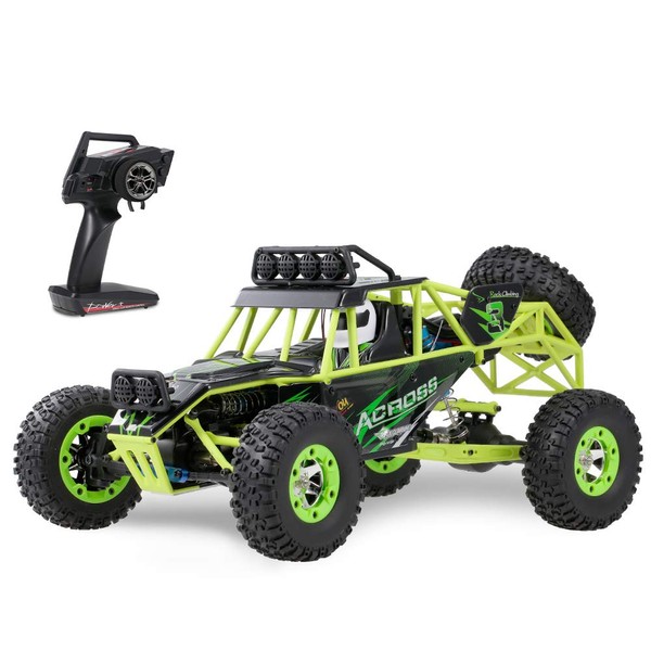 GoolRC WLtoys 12428 RC Car, 1/12 Scale 4WD 50km/h High Speed RC Rock Crawler, 2.4Ghz Remote Control Off Road Truck for Adults & Kids