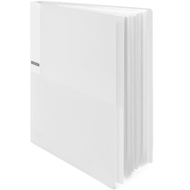 Kokuyo 20-Pocket Binder with Plastic Sleeves 9"x12" (Transparent), A4 Art Portfolio Folder with Clear Sheet Protectors. 40 Pages of Presentation Display Book. Japan Import (CTRA-C20T)