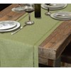Grelucgo Small Handcrafted Solid Color Dining Table Runner, Dresser Scarf,