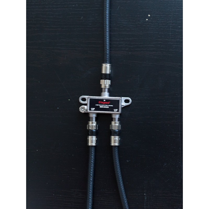 On-Q VM2202V1 Home Office and Theater Cable Splitter, 2 Way,