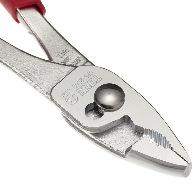 TONE Combination Slim Pliers (Master Grip Type) CPS-200G, Red, Total