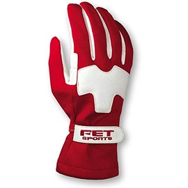 FET Sports 71172501FT3DLW01 3D Lightweight Gloves Racing Gloves Red x White S Size