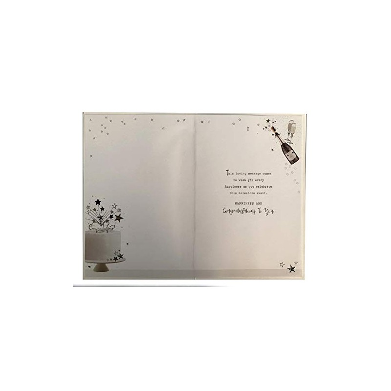 Happy 60th Diamond Anniversary Champagne & Bunting Design Card Lovely