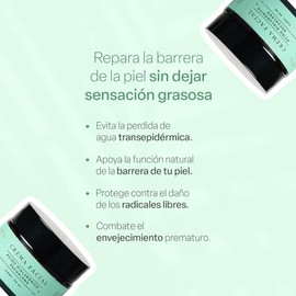 TEIA COSMETICOS Crema Facial Escualeno + Ácido hialurónico - Hidratación profunda - Vegano, natural - 30 ml