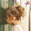Paquete de 1000 Piezas Mini Liga Plástica Negra Cabello para