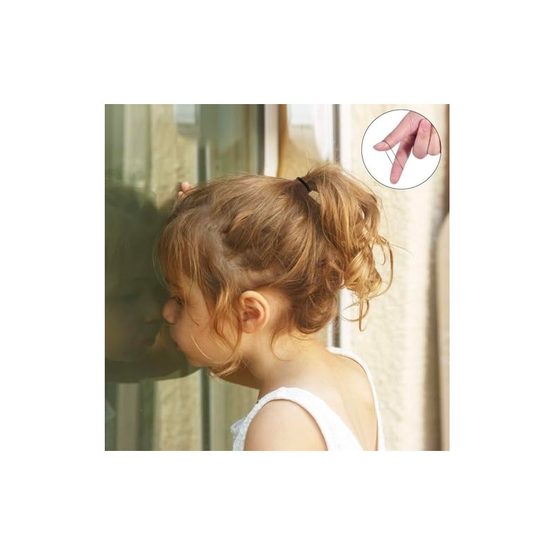 Paquete de 1000 Piezas Mini Liga Plástica Negra Cabello para