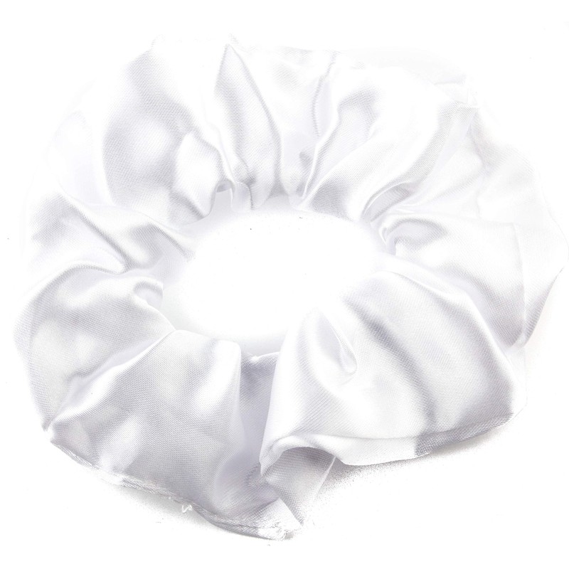 Mytoptrendz® Plain Satin Hair Scrunchies Ponytail Hair Tie Traceless Luxurious
