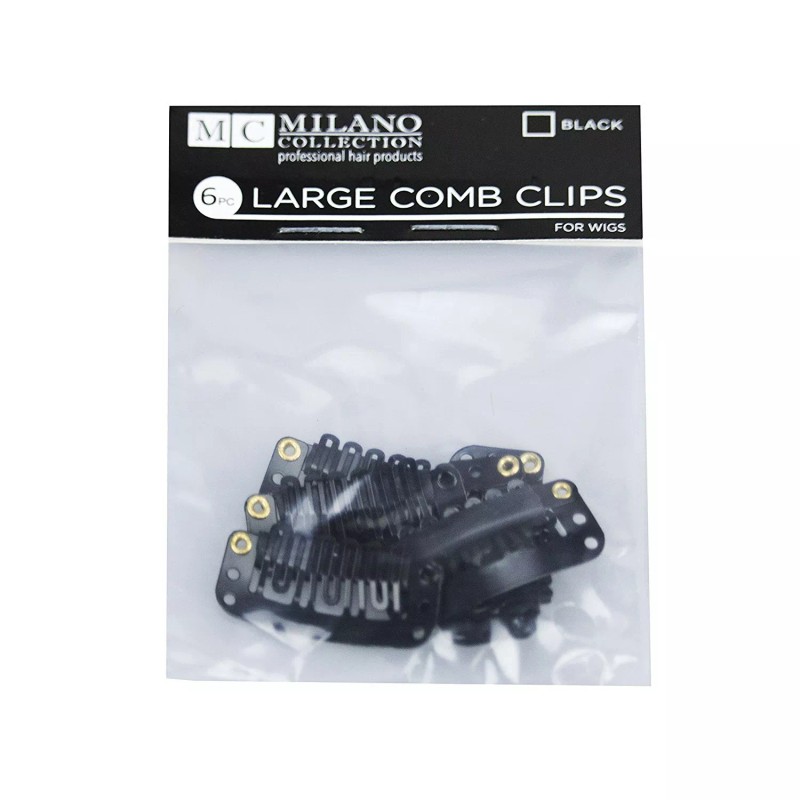Milano 6 Piece Deluxe Snap Comb Set for Wigs or