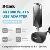 D-Link USB WiFi 6 Adapter AX1800 USB 3.0 Dual Band