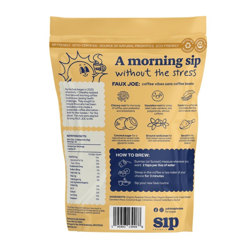 Sip Herbals Caffeine-Free, Dandelion Root Tea - Loose Leaf Coffee