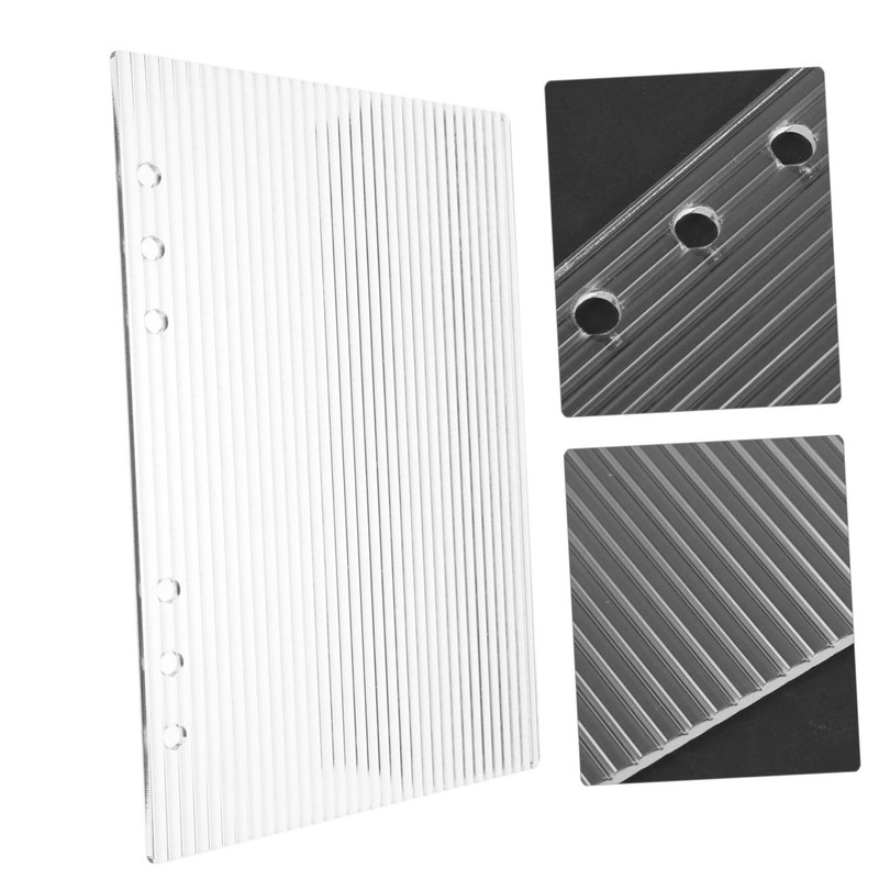 Angoily A5 Planner Cover Binder Acrylic Protector 6 Hole Binder