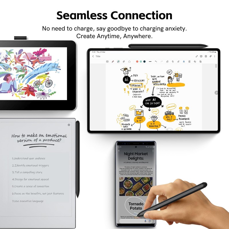 Zspeed EMR Stylus Compatible with Remarkable 2 Pen Replacement with
