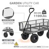 VIVOHOME Heavy Duty 880 Lbs Capacity Mesh Steel Garden Cart