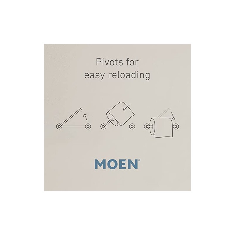 Moen Wellton Brushed Nickel 4-Piece Bathroom Accessory Collection, Includes Towel