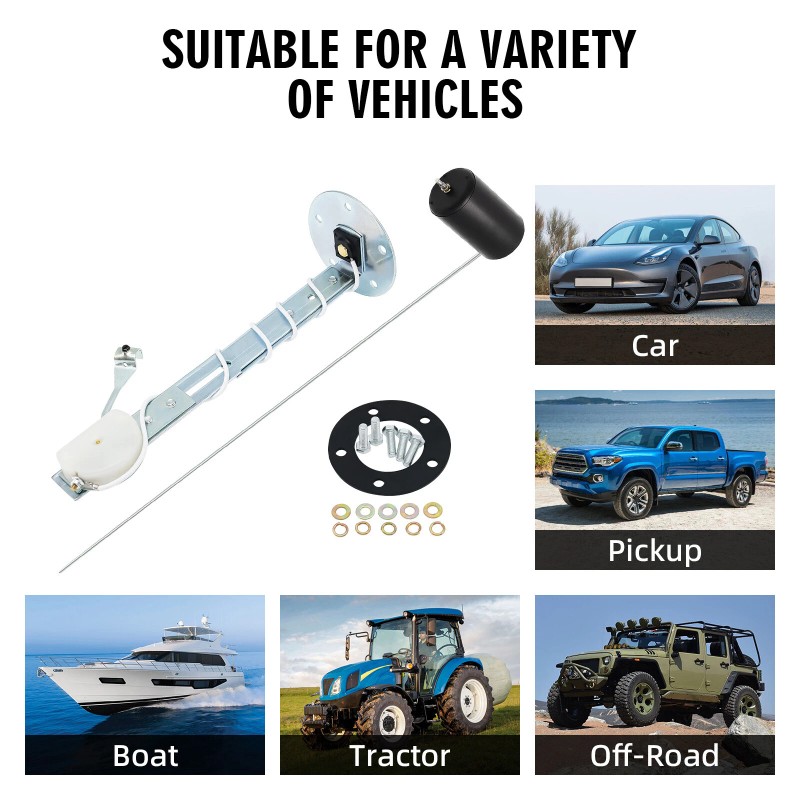 MAIMEIMI 52mm Boat Fuel Level Gauge 240-33ohms with Fuel Float