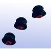 3Pcs Black Earplugs Silicone Earplug in-Ear Mount Ear Tips ForPlantronics