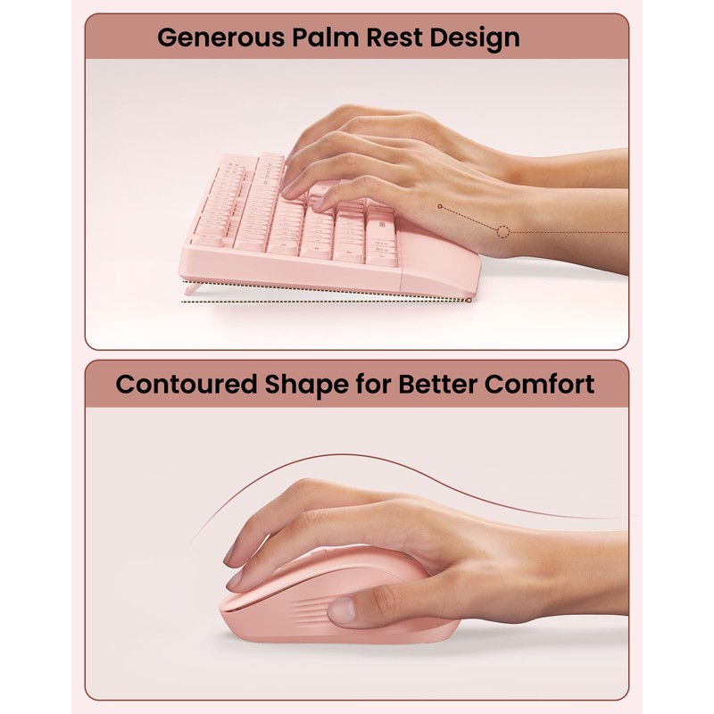 seenda Bluetooth Keyboard and Mouse, COE200 USB + Bluetooth Multi
