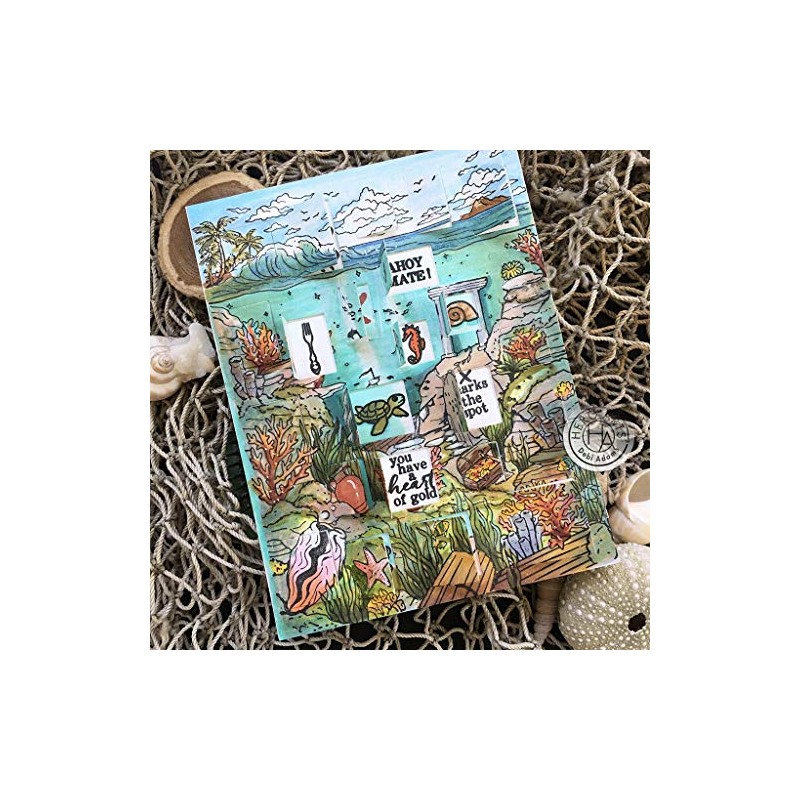 Hero Arts Clear STMP, Deep Sea Messages