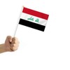 25 PCS Iraq Handheld Small Flag, Iraqi Hand held Mini
