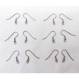 Unbranded Stainless Steel Ear Wires 150 ~ Bead/Coil ~ Earrings French Hooks 22-24mm post