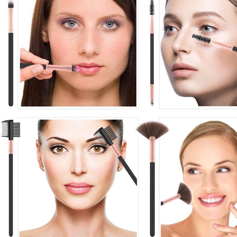 SIUONI Makeup Brushes 17 Pieces Premium Synthetic Foundation Brush Powder