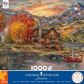 Ceaco - Thomas Kinkade - Un Perfecto día de otoño - Rompecabezas de 1000 Piezas