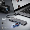 Hub USB C 6 en1, Adaptador Multipuerto USB C para