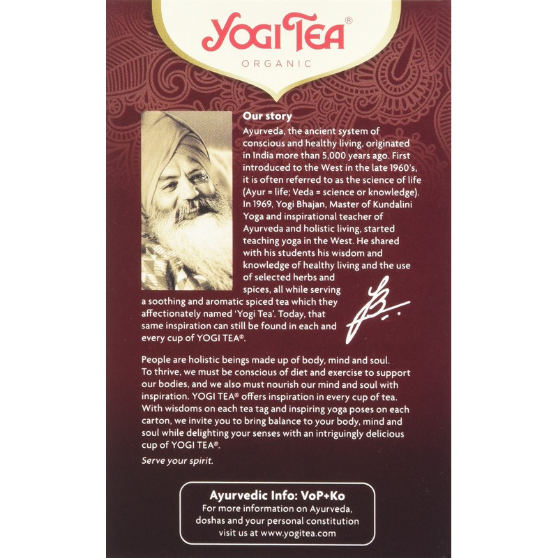 Yogi Tea Mens 17 Tea Bags (Pack of 1)