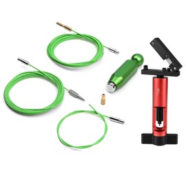 BESNIN Internal Cable Guide Kit Hose Cutter Bicycle Tool Set Bicycle Internal Cable Management Tool Bicycle Hydraulic Hose (Internal Cable Guide Kit + Red Hose Cutter Tool)