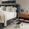 NORTTA 2-Step Stool with Adjustable Handrail for Adults - Lightweight