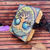 Tree of Life Leather Journal, Large 400 Pages Grimoire Spell
