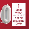 Command Cord Wrap, 2 Units and 4 Medium Strips, White,
