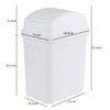 Utiao 1.8 Gallon Small Plastic Garbage Can with Swing Lid,