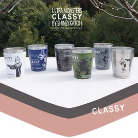 Ogura Toki Ultraman Classy Stainless Steel Tumbler, 12.2 fl oz (360 ml), Vacuum Insulated, Double Wall Structure, Cold Insulation, Heat Retention, Convenience Store Coffee Cup (Ultra Seven), Approx.