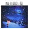 Christmas Tapestry Polyester Fiber Xmas Tree Santa Claus Pattern Hanging