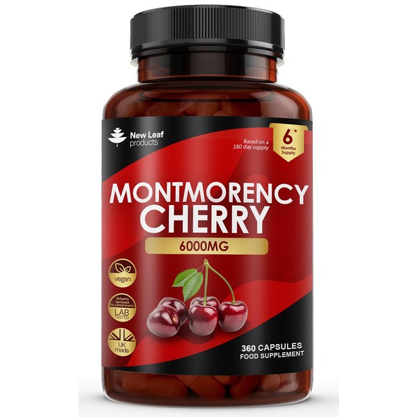Montmorency Cherry 6000mg - 360 Capsules High Strength Concentrate -