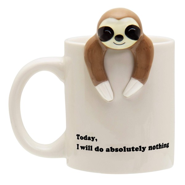 Decodyne Funny Sloth Coffee Mug - Cute Sloth Gifts For Women and Men - Best Friend Birthday Gifts for Women