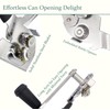 VIXEL Multipurpose Stainless Steel Can Opener and Adjustable Jar Opener