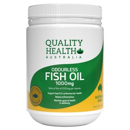 Quality Health Odourless Fish Oil 1000mg 400 Capsules