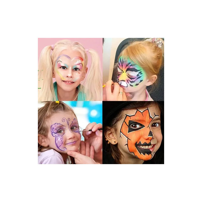 Maquillaje Paletita Duos Base De Agua Arcoiris