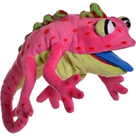 Living Puppets Wilhelminchen Chameleon Hand Puppet Made of High-Quality Materials in Great Colours Size: 34 cm W877
