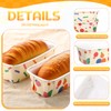 Honeydak 100 Sets Paper Baking Pans Bulk Paper Loaf Pans