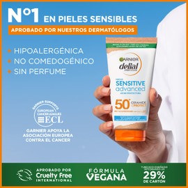 Garnier Delial Sensitive Advanced Sun Lotion for Clear, Sensitive and Sun Inolerant Skin IP50+ 175 ml