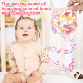 Venditer Silikon Babyrassel Hühnchen Beißring Baby, Sensorische Beißring Spielzeuge, Silikon Beißring, Motorik Spielzeug, Montessori Spielzeug, Rassel Baby