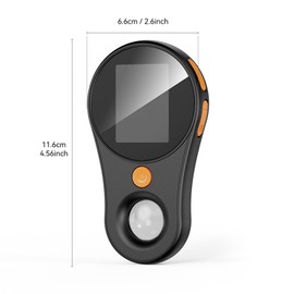 Microscopio de Bolsillo con Aumento de 500X, Microscopio Digital de Mano, Microscopio Digital Macro de 2MP, Lupa de Mano de Enfoque Fijo (BLACK)