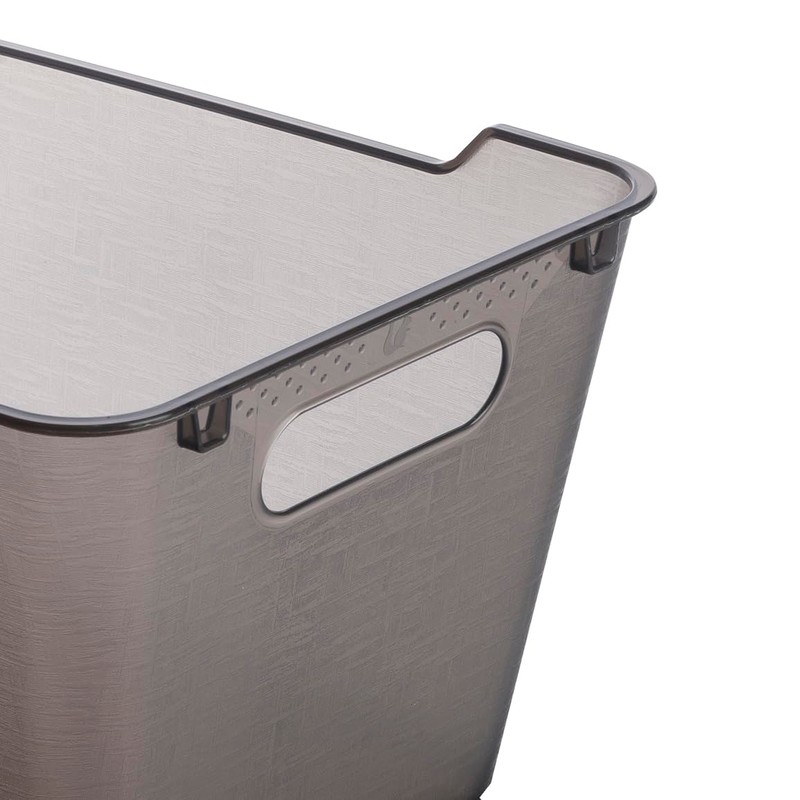 keeeper 6 Litre Textured Storage Box Lotta Crystal Grey